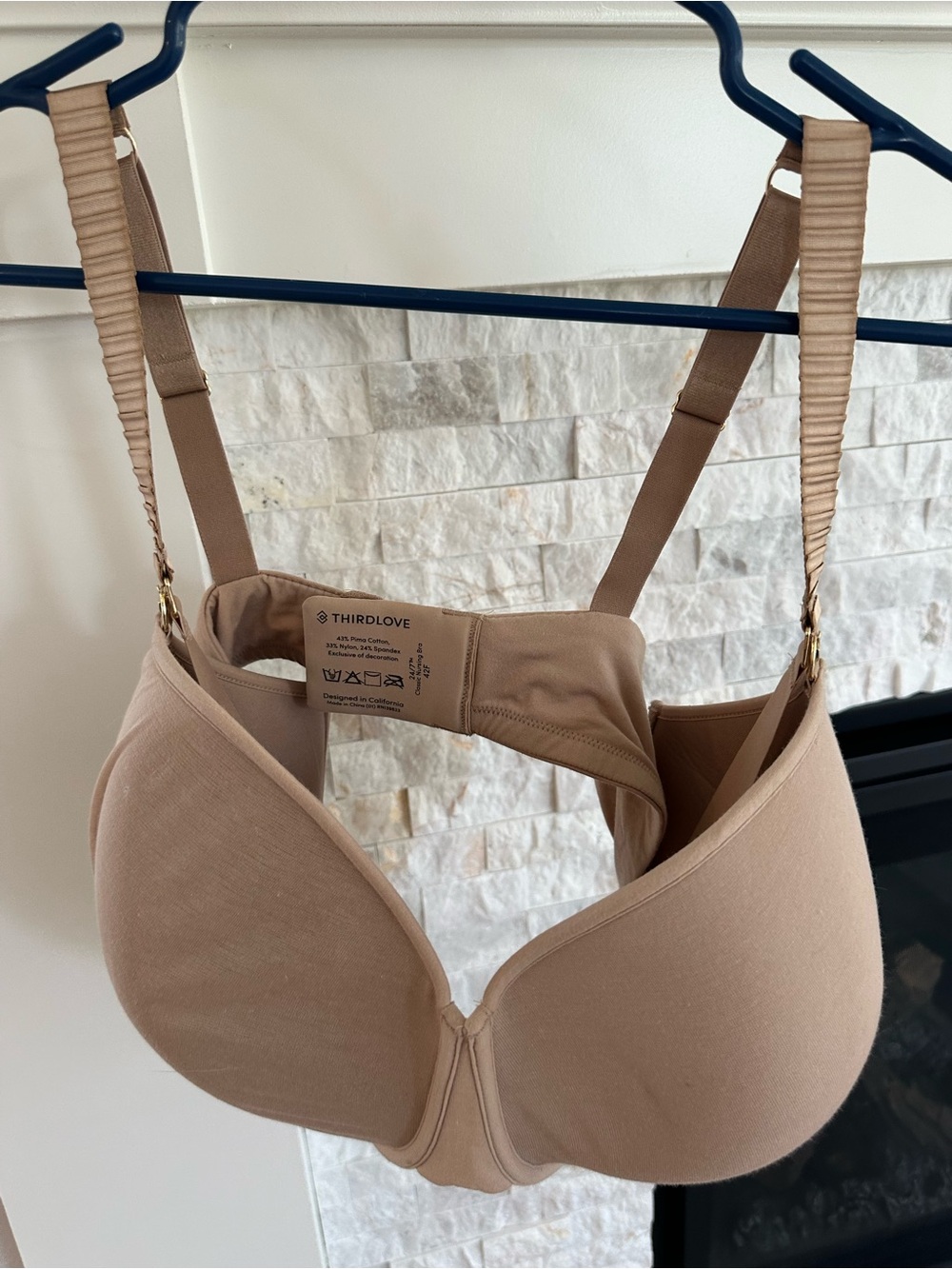 THIRDLOVE Everyday T-Shirt Bra in Nude size 42f